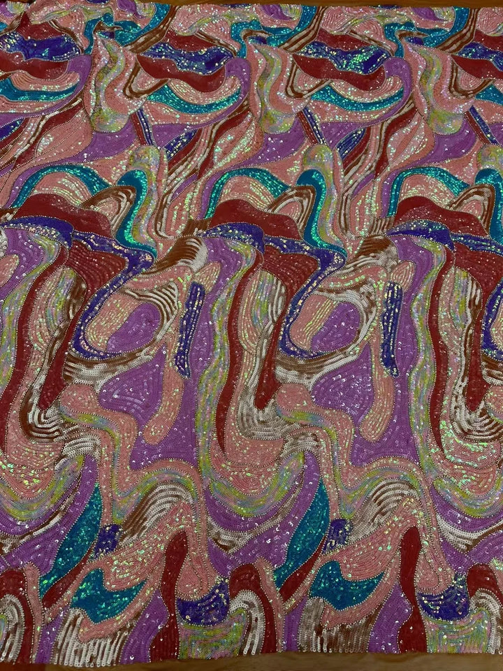 5 YARDS / 10 COLORS / Opulenza Beaded Embroidery Bridal Mesh Lace Fabric