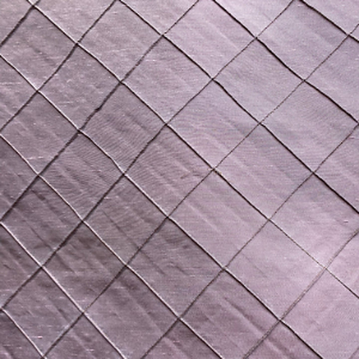 Tirelle Solid Quilted Small Diamond Silk Fabric in Claret