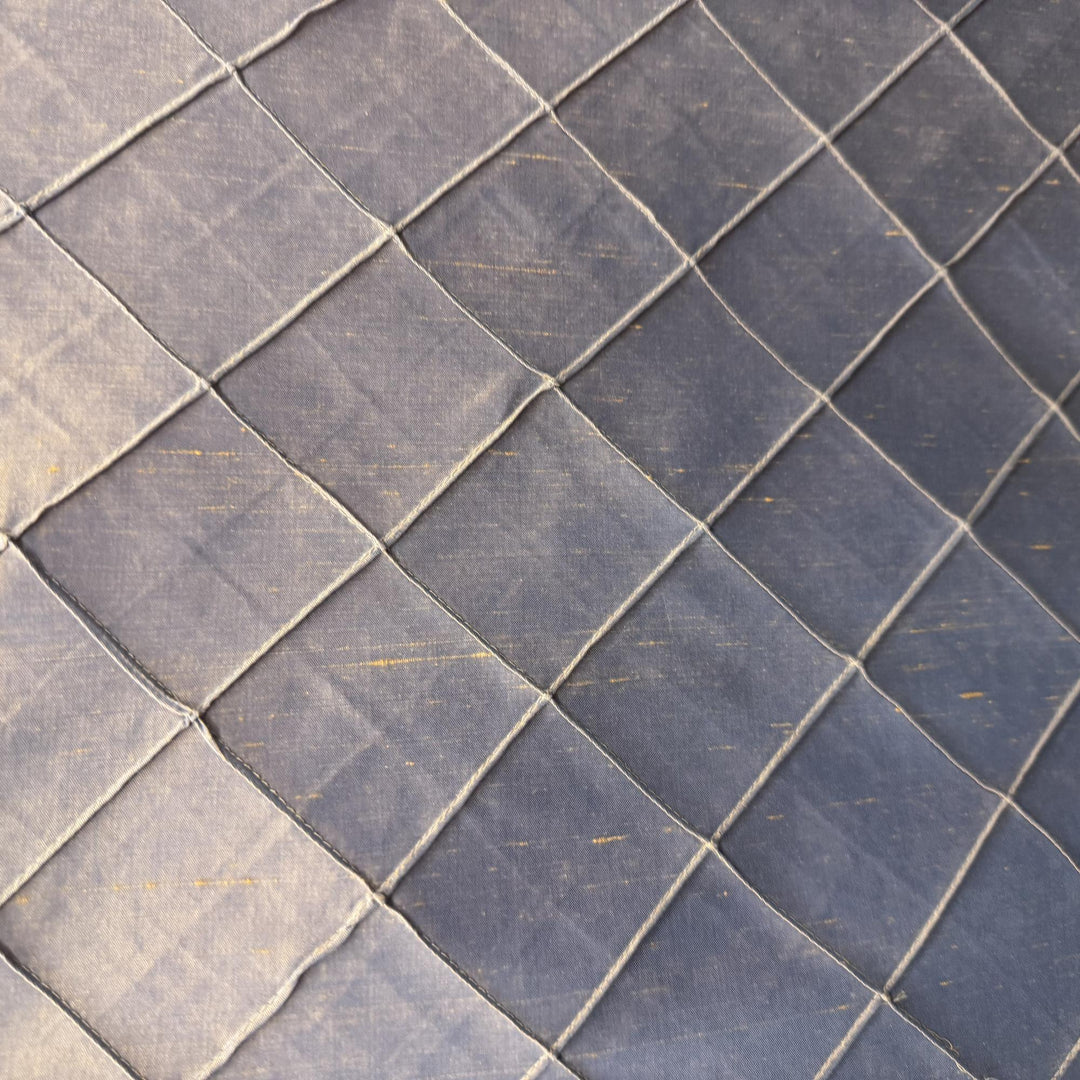 Tirelle Solid Quilted Small Diamond Silk Fabric in Coppertone