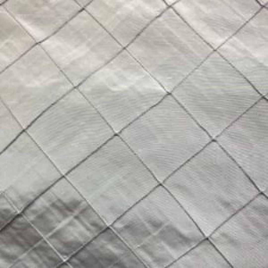 Tirelle Solid Quilted Small Diamond Silk Fabric in Periwinkle