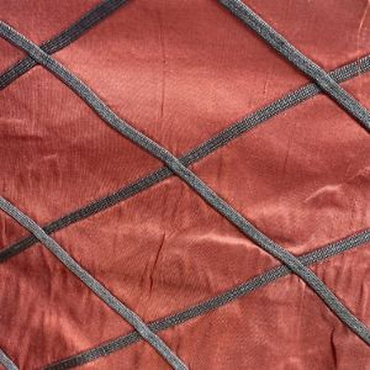 Vallorine Diamond Geometric Silk Fabric in Spice