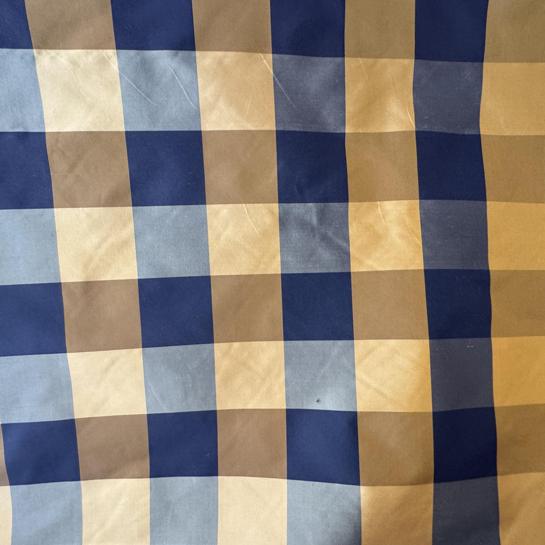 Wesvanne Striped Square Silk Fabric in Coppertone