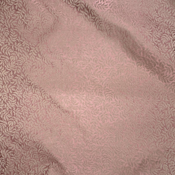 Ysmarelle Tone-on-Tone Jacquard Floral Silk Fabric in Barnacle
