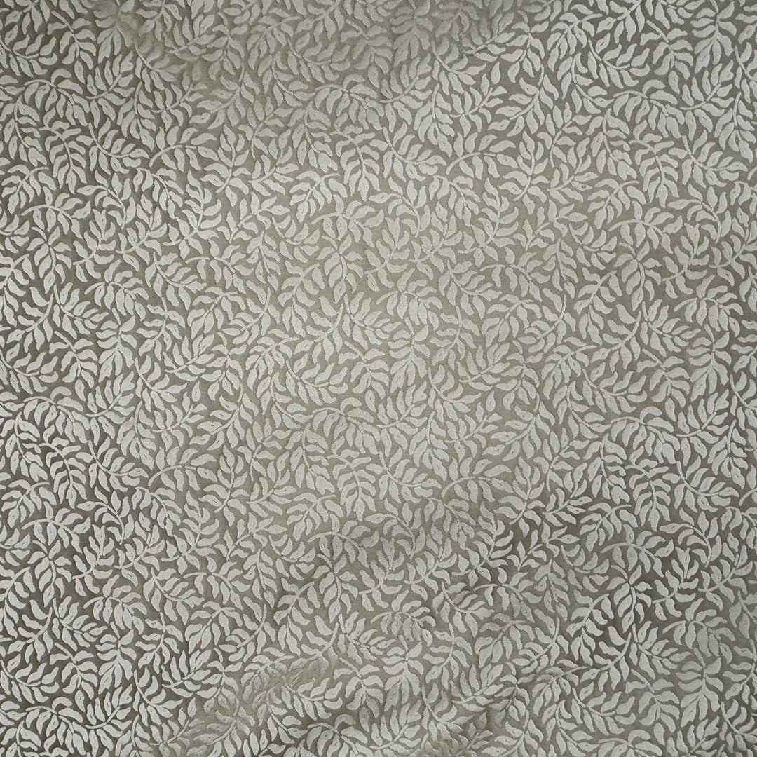 Ysmarelle Tone-on-Tone Jacquard Floral Silk Fabric in Bronze
