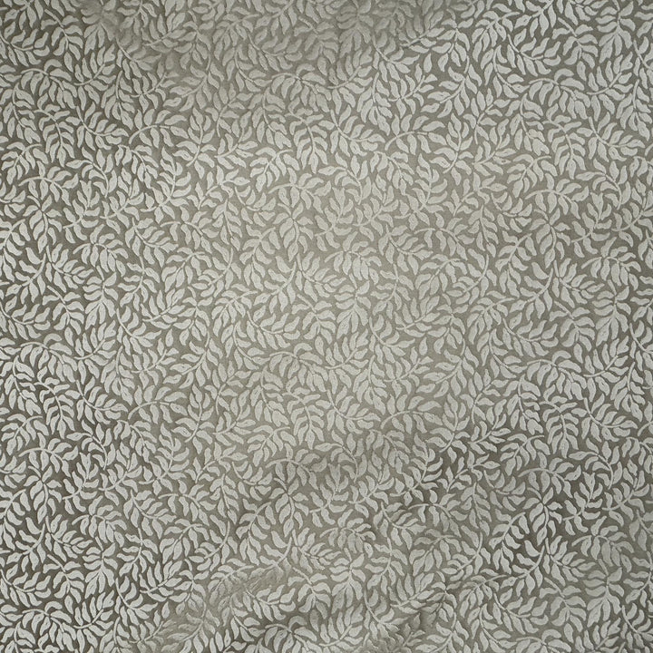 Ysmarelle Tone-on-Tone Jacquard Floral Silk Fabric in Bronze