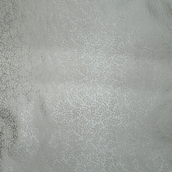 Ysmarelle Tone-on-Tone Jacquard Floral Silk Fabric in Cognac