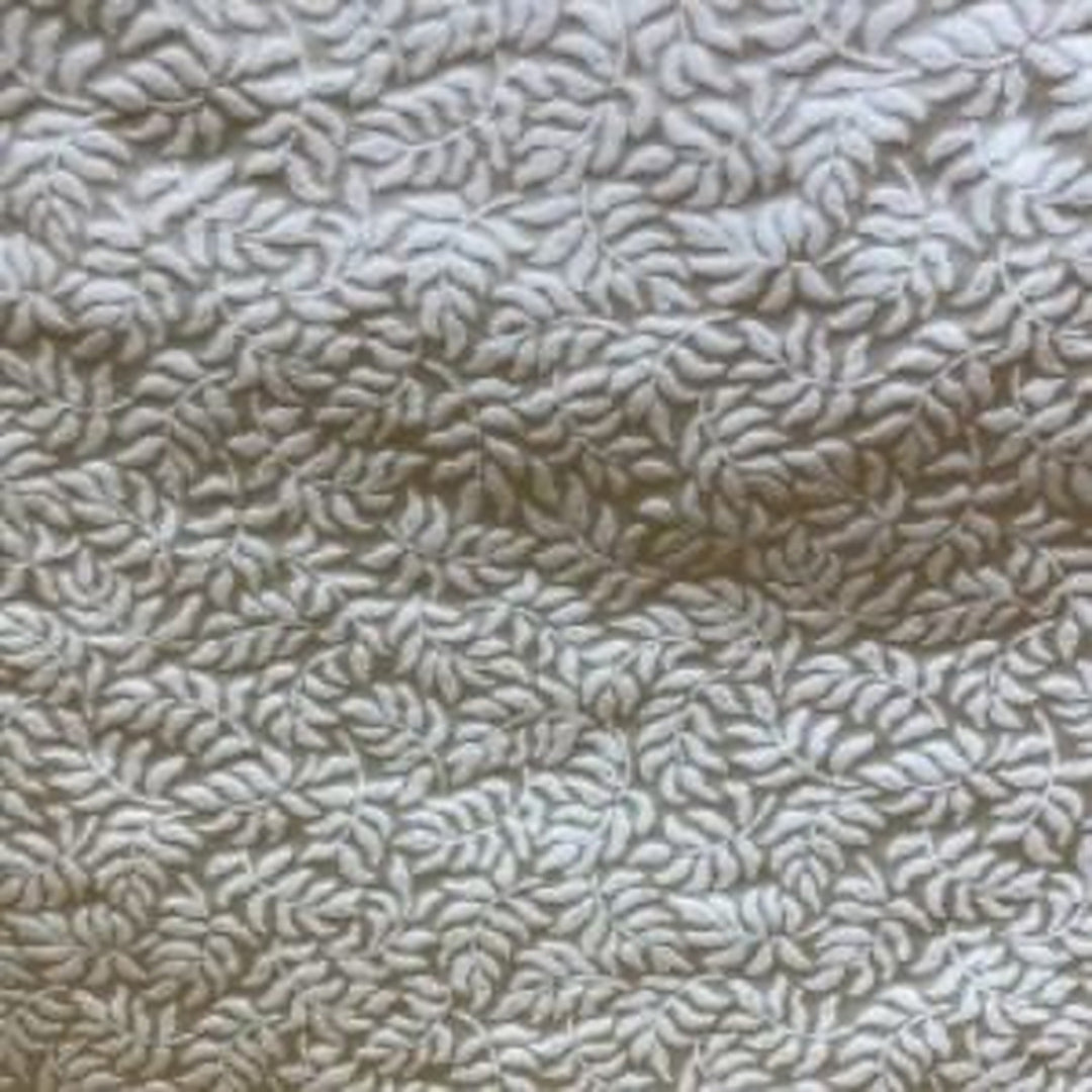 Ysmarelle Tone-on-Tone Jacquard Floral Silk Fabric in Pelle