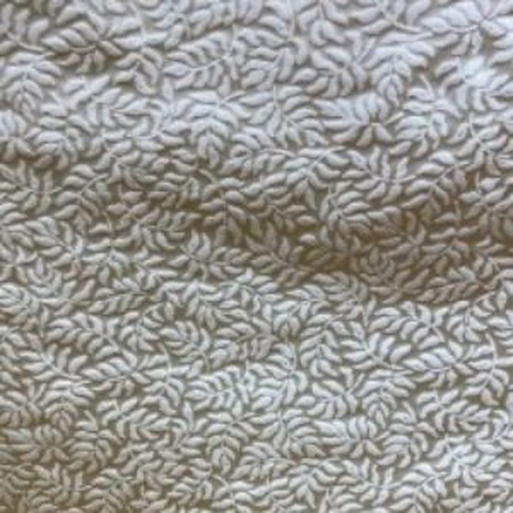 Ysmarelle Tone-on-Tone Jacquard Floral Silk Fabric in Pelle