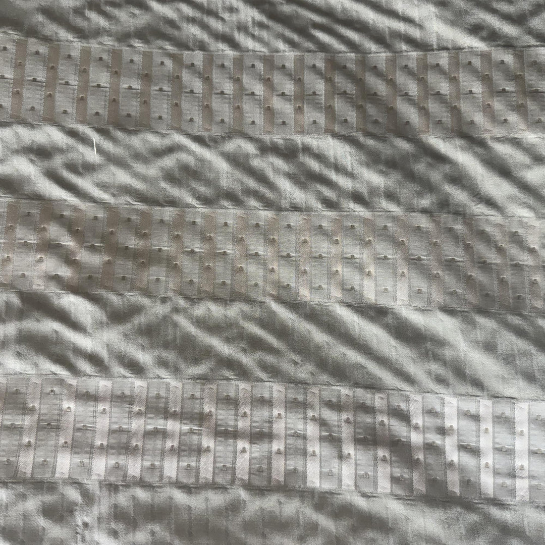 Amirelle Striped Silk Fabric in Sage