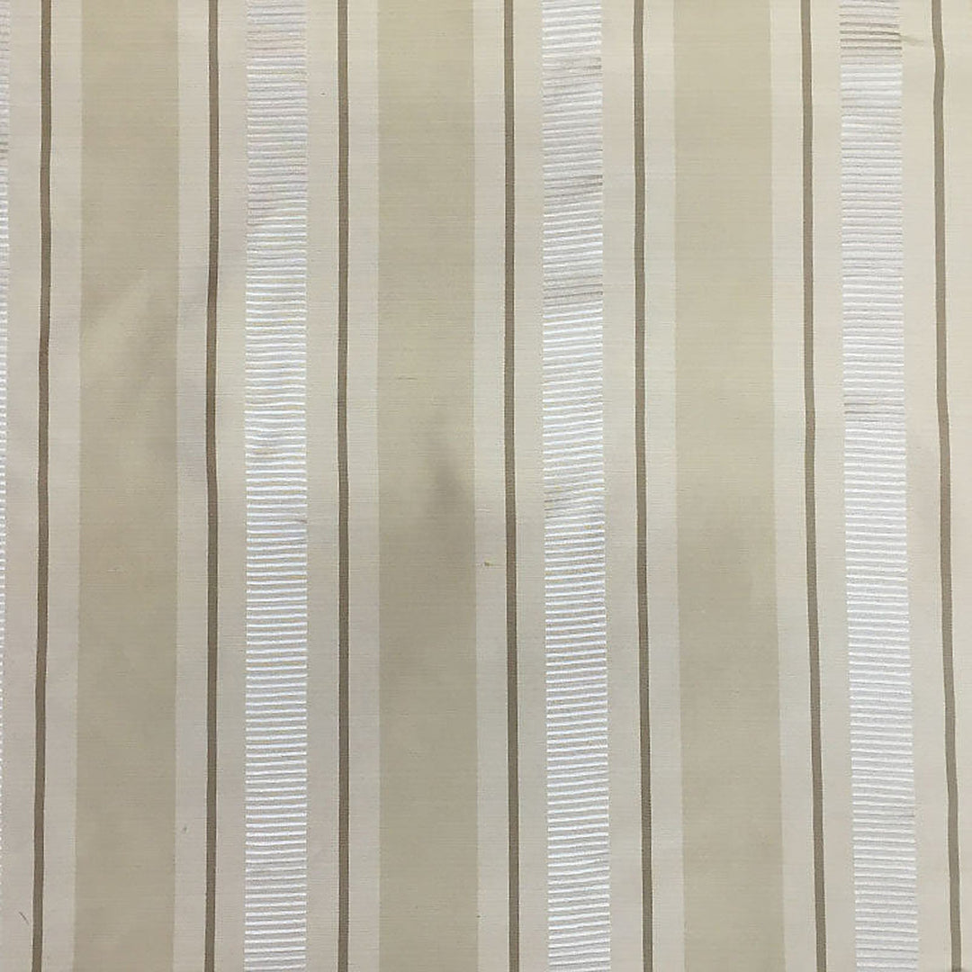 Bravessa Multi-Colored Striped Silk Fabric in Butter