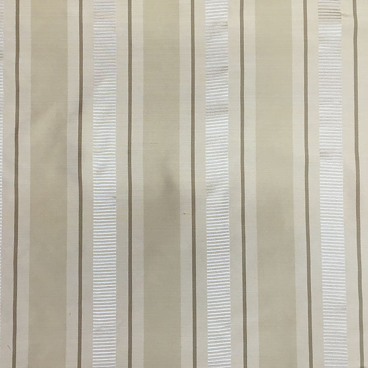 Bravessa Multi-Colored Striped Silk Fabric in Butter