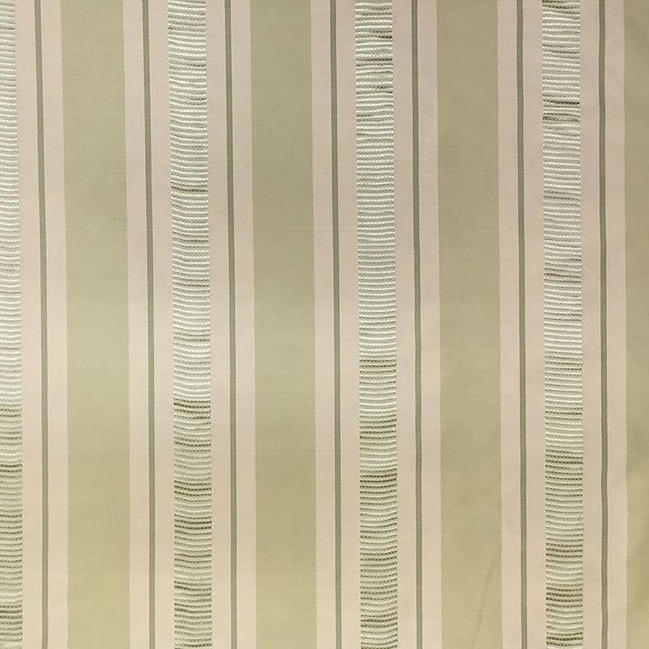 Bravessa Multi-Colored Striped Silk Fabric in Pistachio