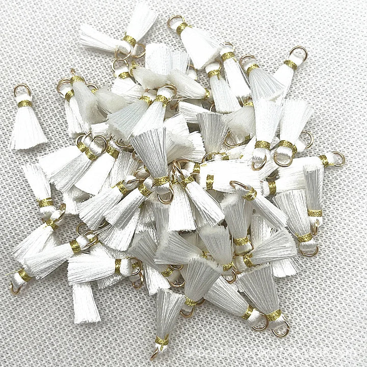 50 PC Mireau 20mm Mini Metal Hanging Ring Tassel