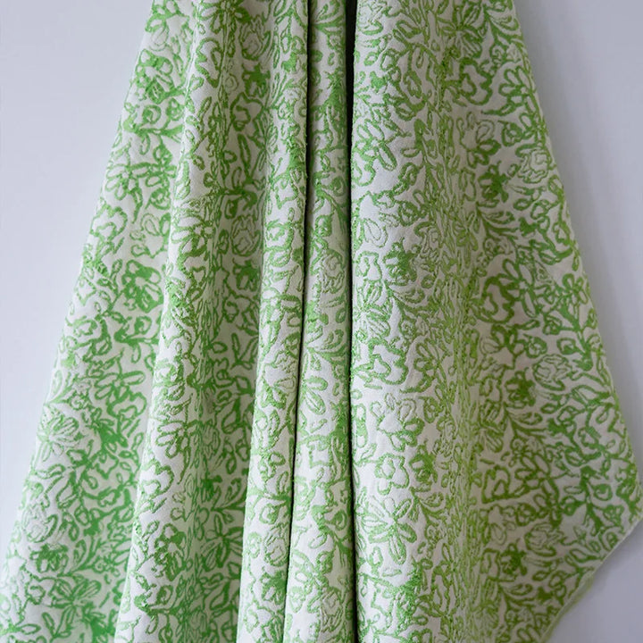 Chickas Summer Fresh Green Embossed Jacquard Fabric
