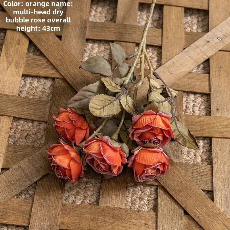 Breeze 43cm 6 Head Bubble Rose Artificial Flower