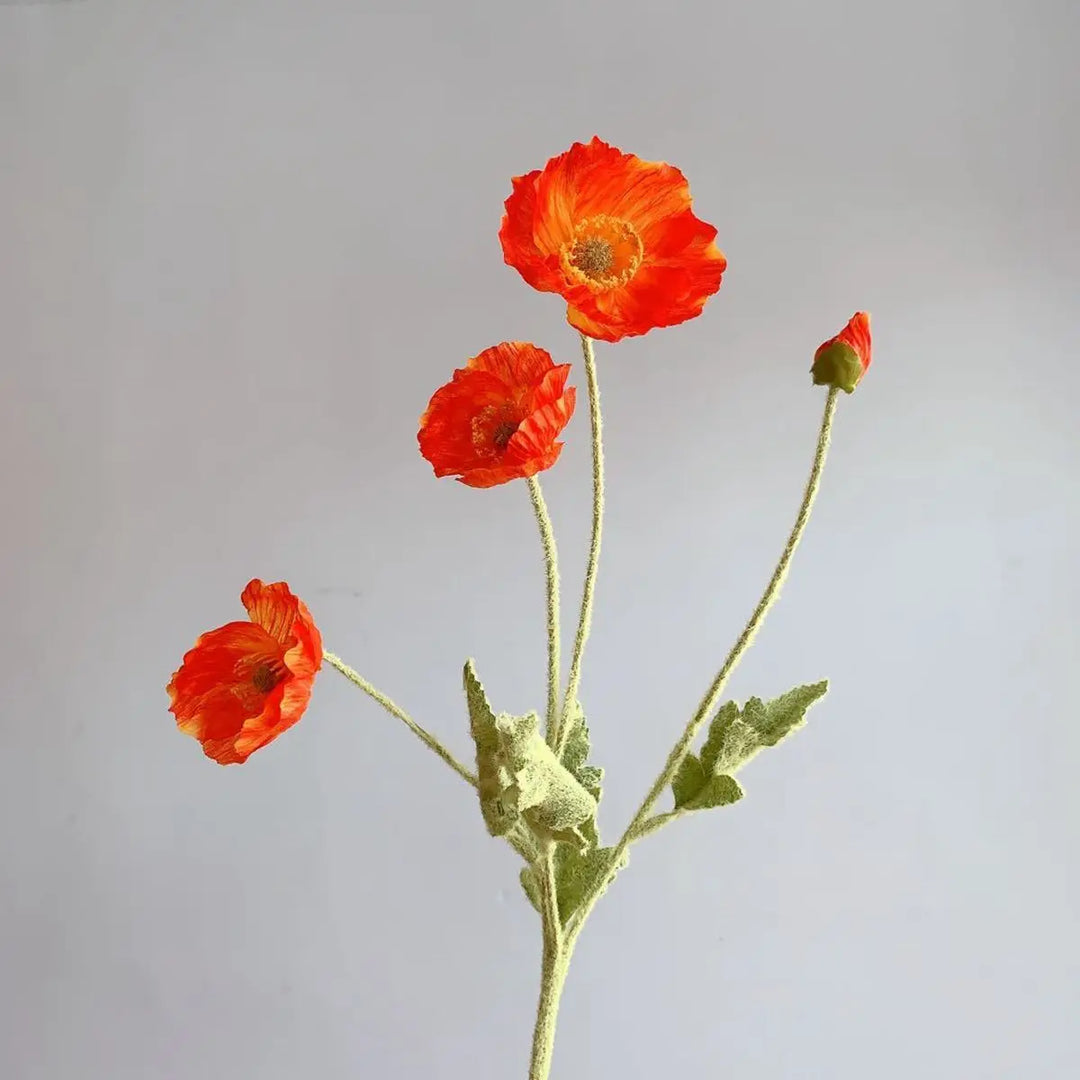 Fake Poppies Flowers