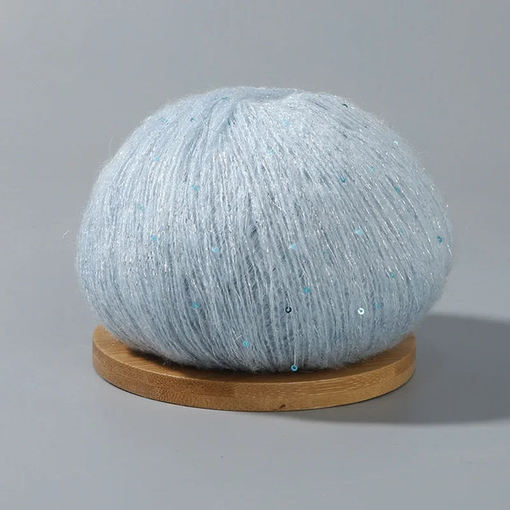 50g Lace  Mohair Yarn with Sequins