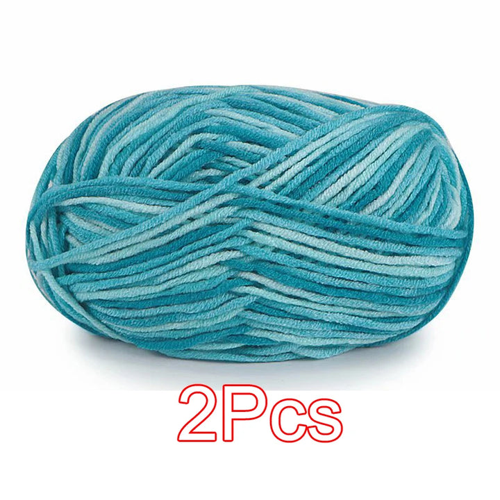 2PC / Tie-dye Crochet Yarn