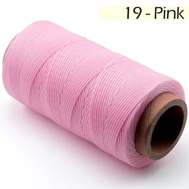 22 Colors / Flat Polyester Waxed Thread for Leather