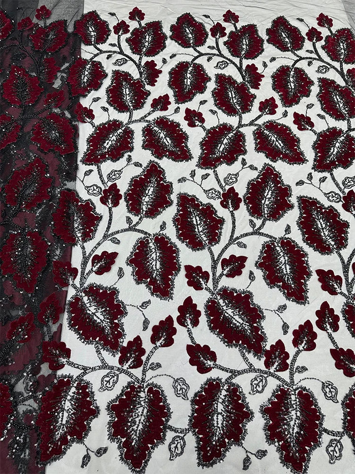 5 YARDS / 7 COLLORS / Isadora Beaded Embroidery Bridal Mesh Lace Fabric