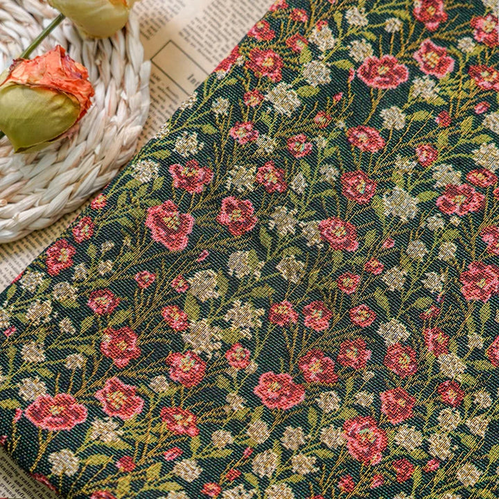 Glendale Rural Style Floral Woven Jacquard Fabric