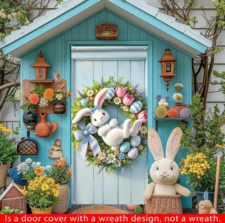 Spring Happy Easter Door Wreath