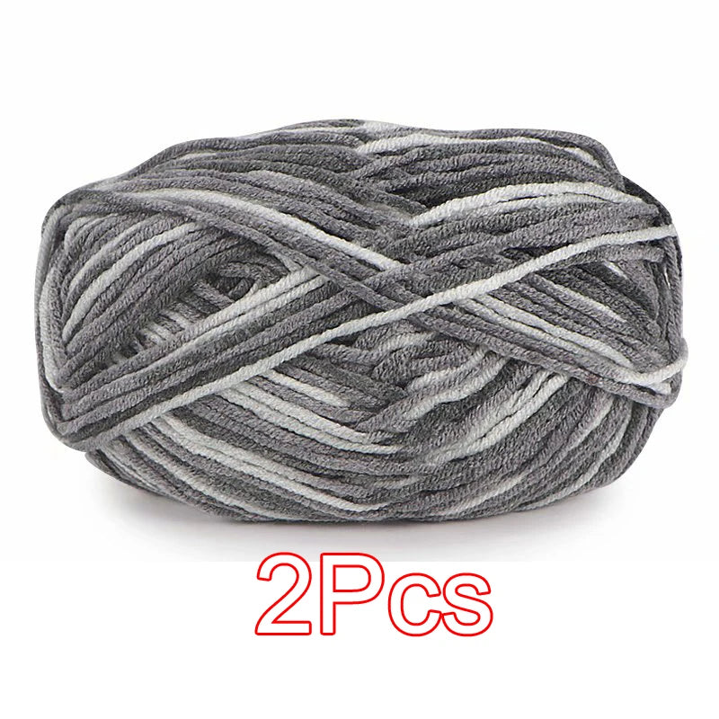 2PC / Tie-dye Crochet Yarn