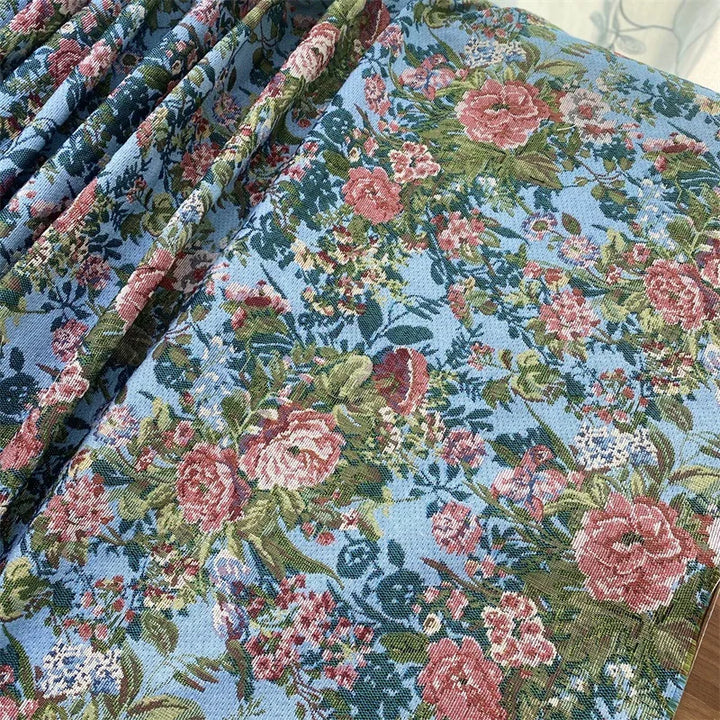 Loulou Traditional Floral Chenille Fabric