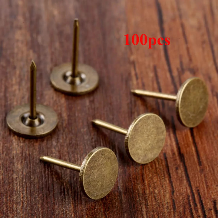 100pc Iron 11*17mm Antique Bronze Upholstery Nails
