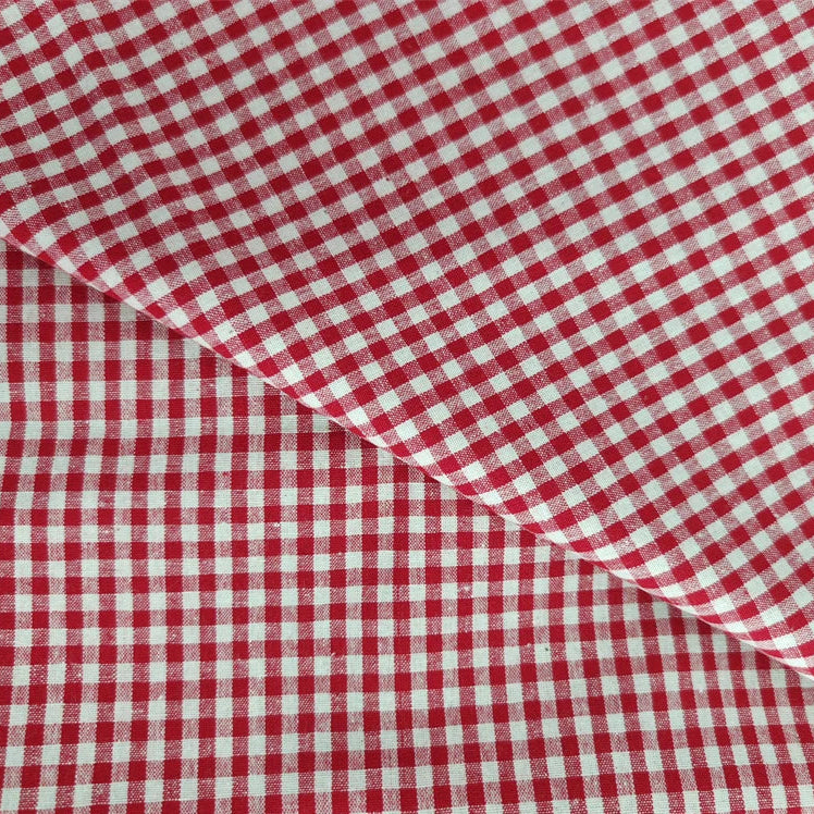 18 Colors / Havin Plaid and Stripes Cotton Linen Fabric