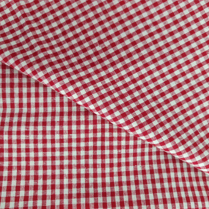 18 Colors / Havin Plaid and Stripes Cotton Linen Fabric