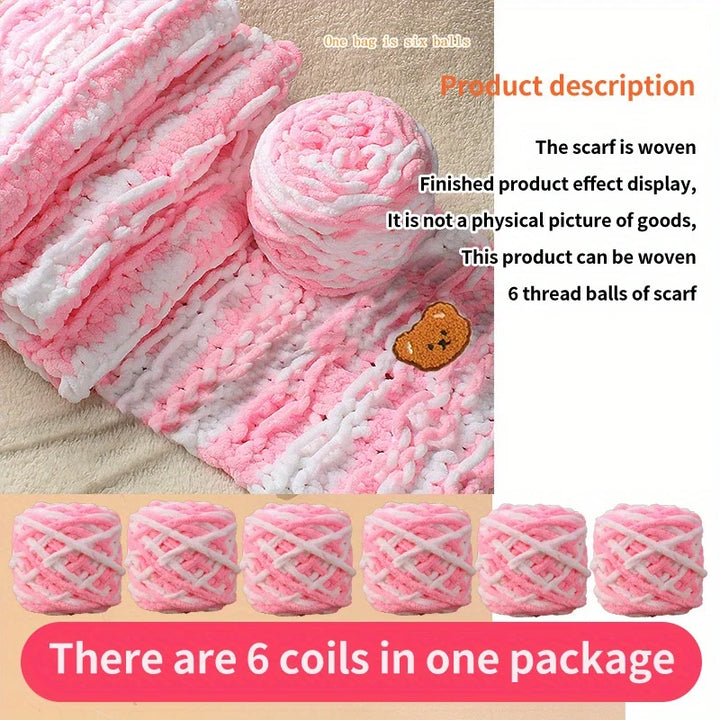 6 PC / Thread Thick Yarn Ball Set