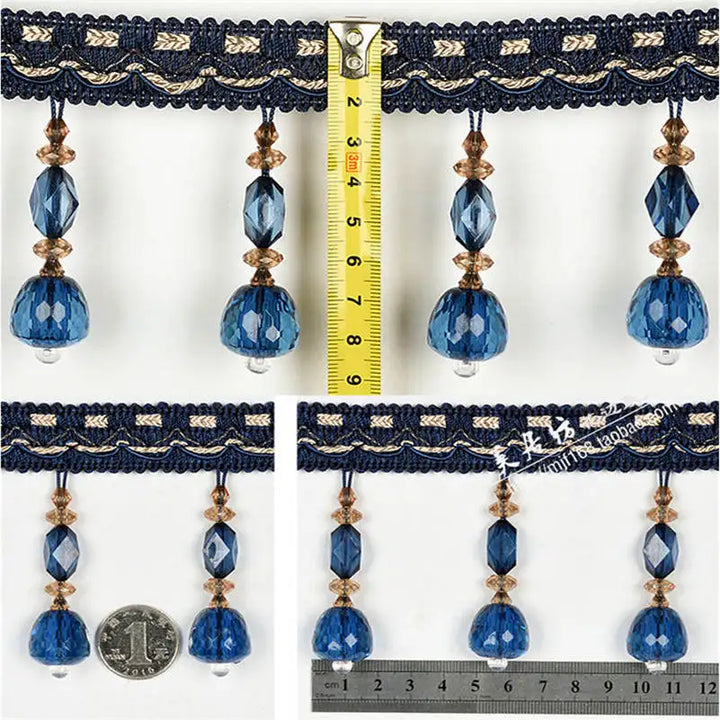 6 YARDS / Geros Beaded Tassel Fringe Trim