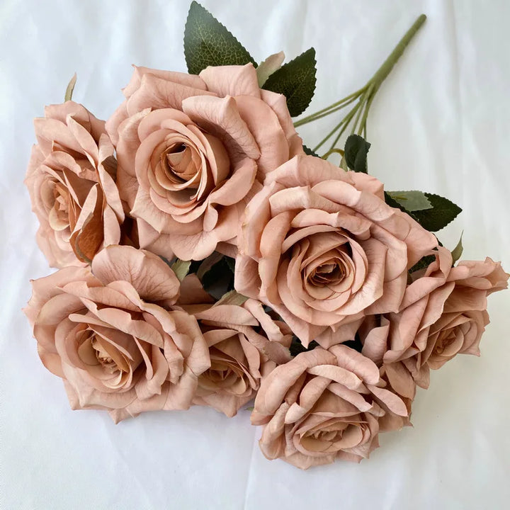 Faux Diamond Rose Flower