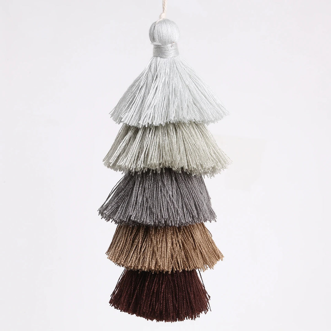 Valure 12cm Polyester Cotton 5 Layers Colorful Key Tassels