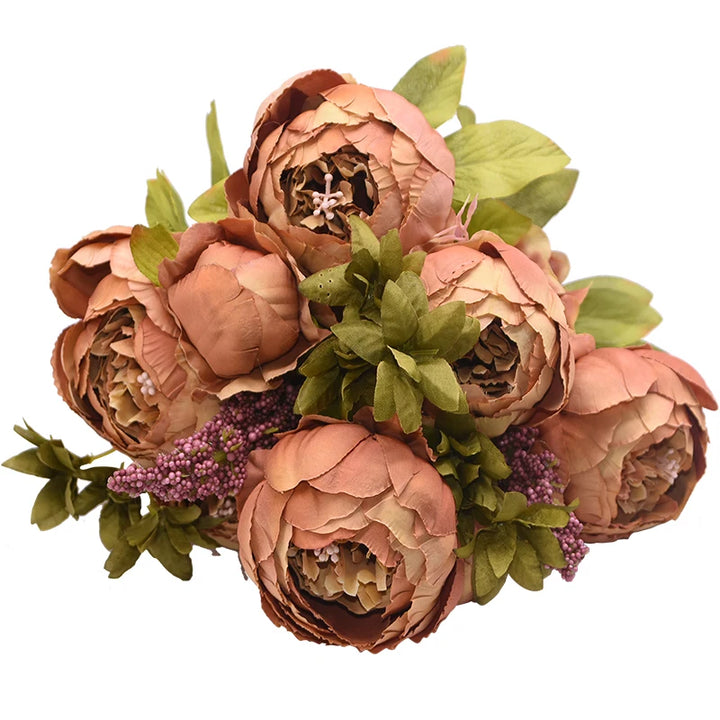 Artificial Peony Silk Flower Bundle