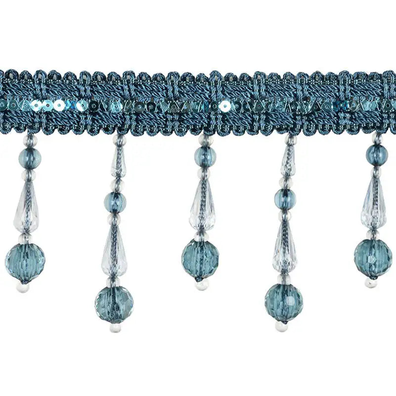 2 YD /  Montrelis Crystal Beads Lace Trim
