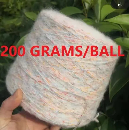250g Ball Rainbow Faux Mohair Yarn