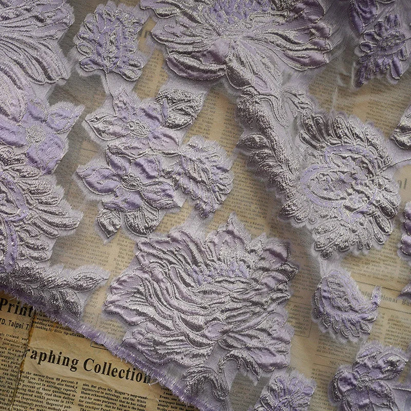 Asura Semi Sheer Woven Jacquard Fabric