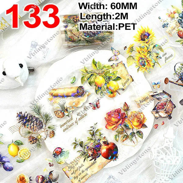 2 Meter / Flower PET Washi Tape