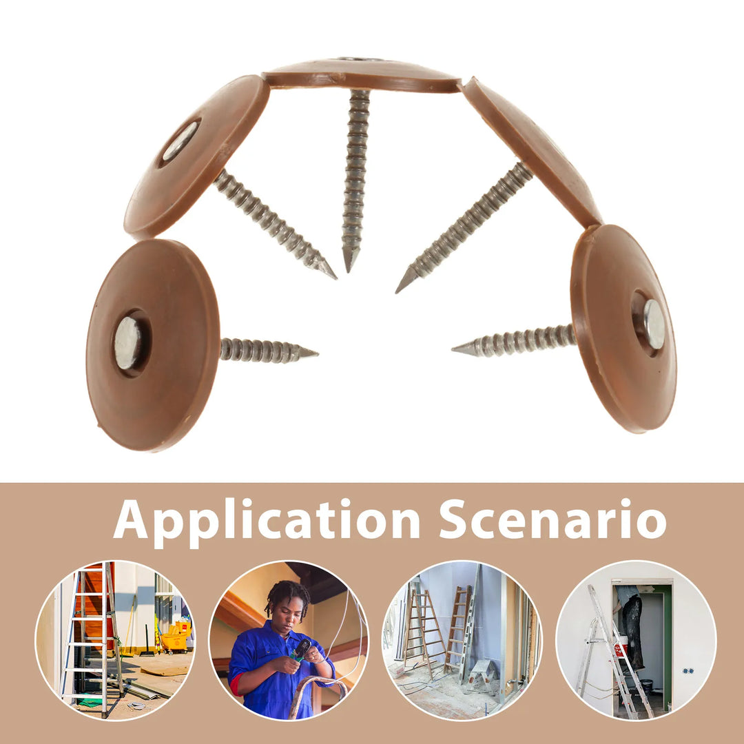 200pc Round Cap Roof Nails with Plastic Top