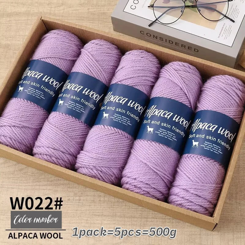 5 PC / Alpaca Wool Coarse Yarn