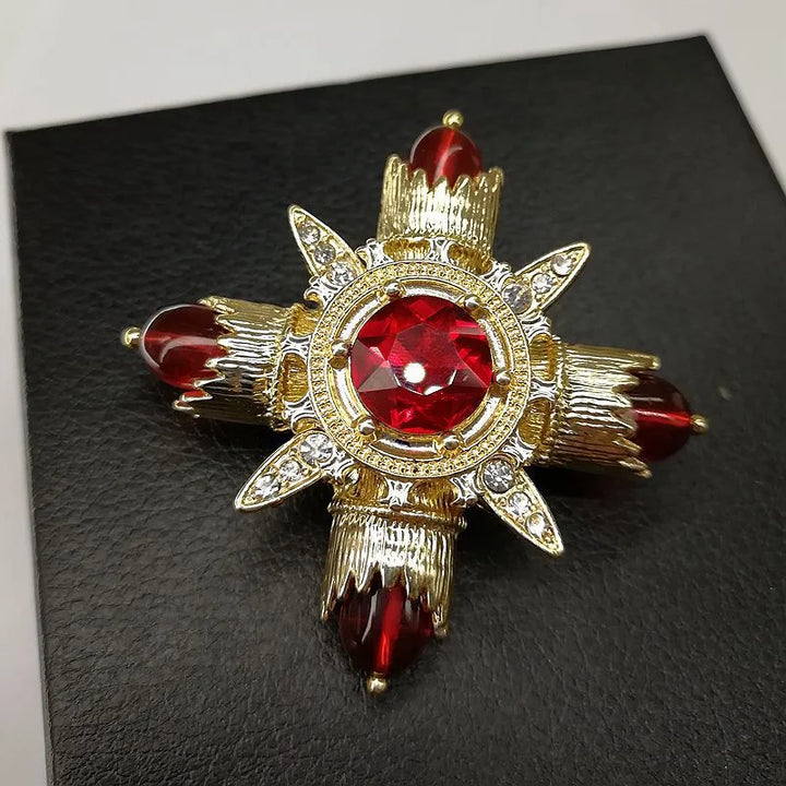 Aygül Rhinestone Brooch