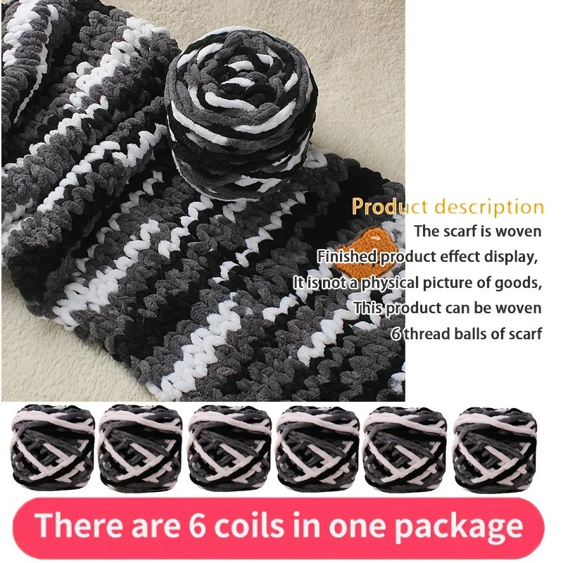 6 PC / Thread Thick Yarn Ball Set