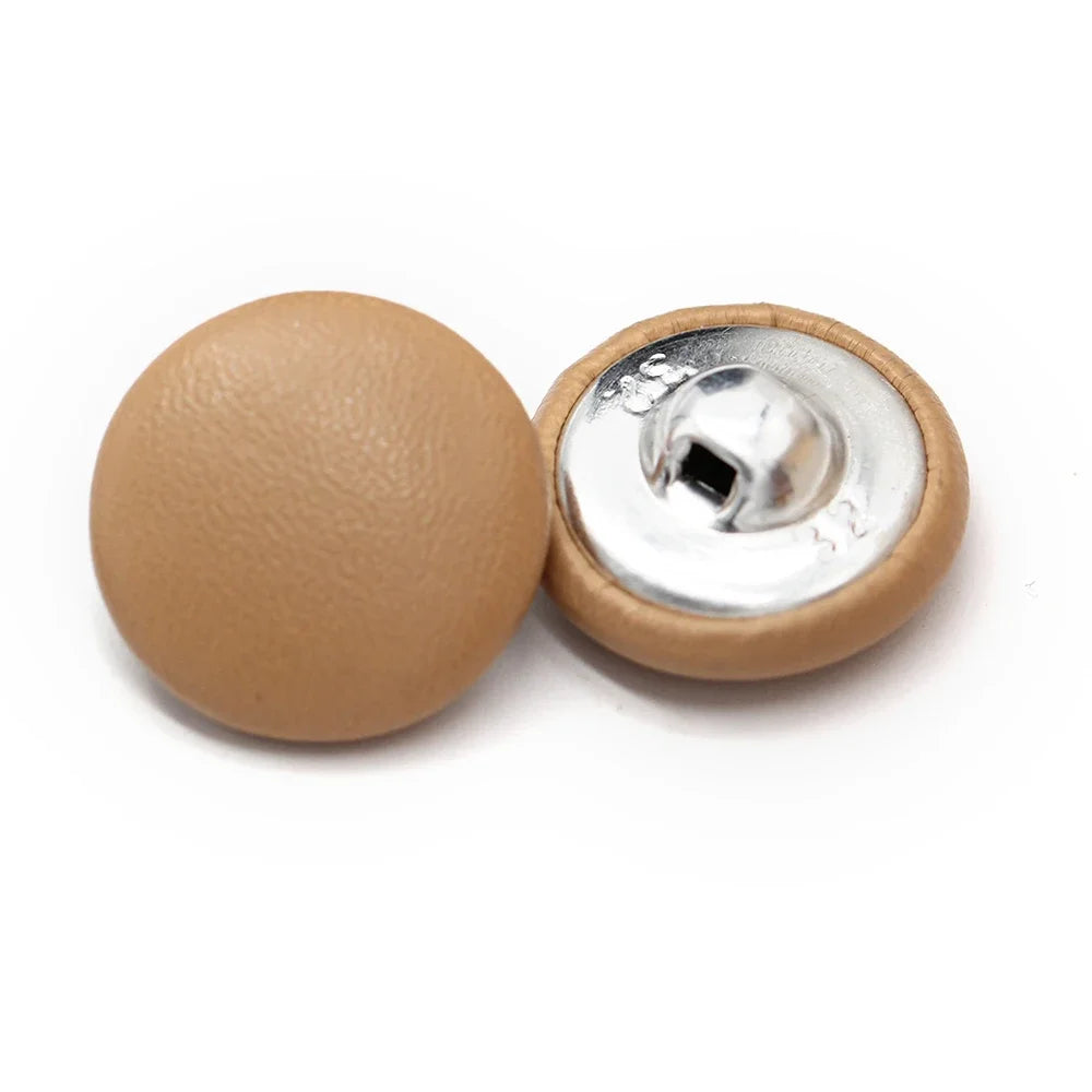 Retson 11/15/20/25/30mm Leather Covered Button - 10 PC