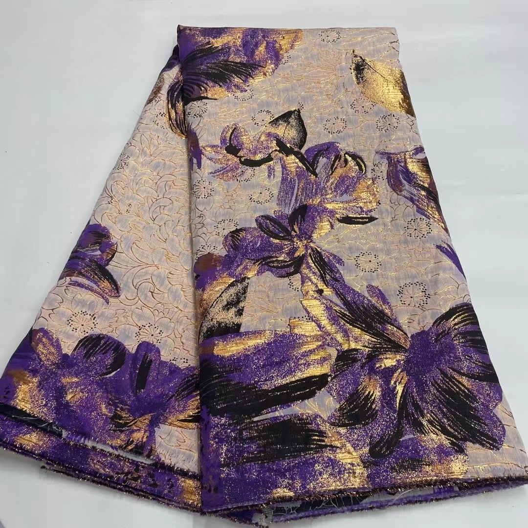 silk brocade dress fabric Gilded Dream Brocade Gown Teuta Matoshi