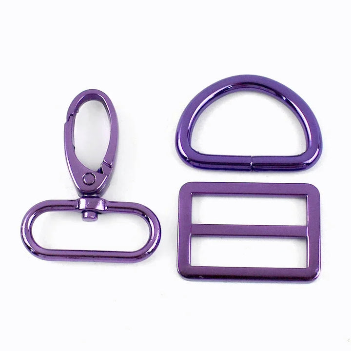 2 SET / 20-38mm Metal Buckles D Ring Lobster Buckle Set