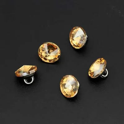 Vainoe 10mm Small Rhinestone Button - 10 PC