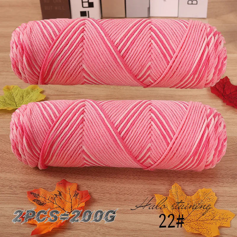 2 PC / Multicolor Acrylic Sweater Yarn