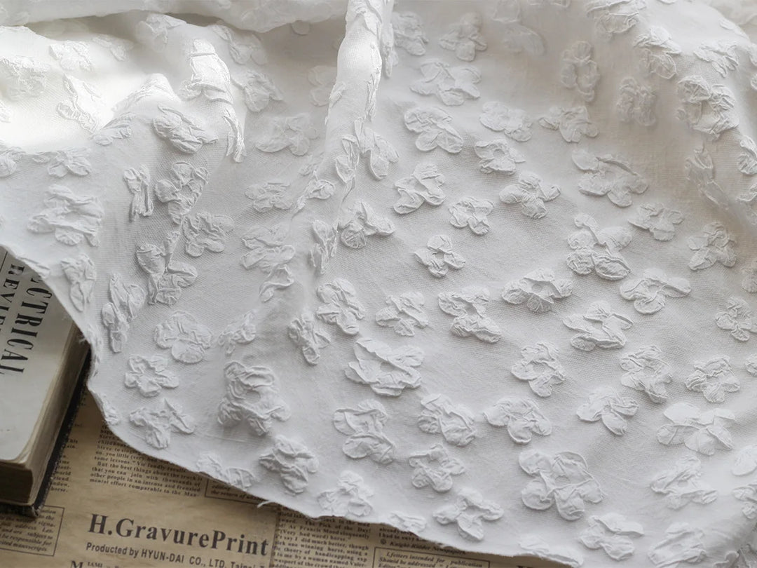 Madelene 3D Flower Jacquard Fabric